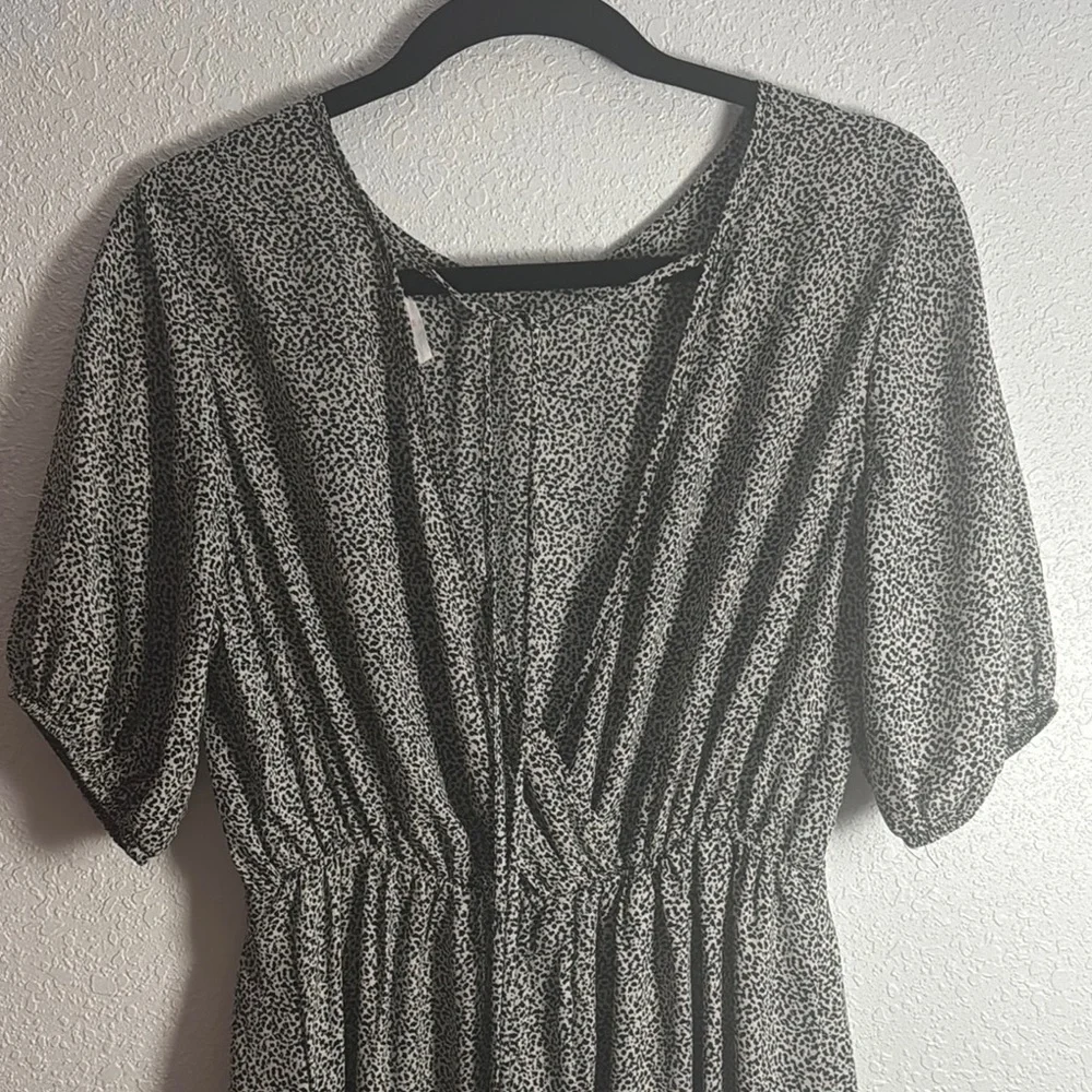 SOLD Sienna Sky Black and White Mini Dress - Picture 4 of 5